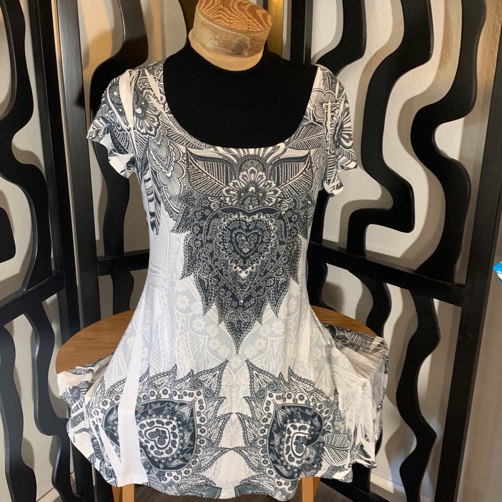 Love J Mosaic Print Blouse